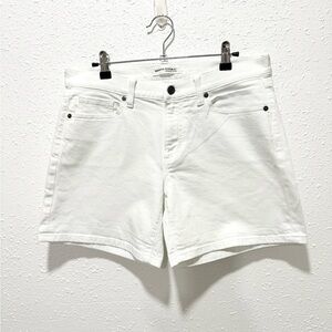 Banana Republic White Jean roll up Shorts 27